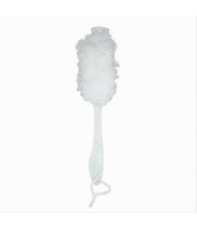 Spazzola Lavaschiena Esfoliante Bagno Doccia Spugna Manico Scrubber Bianco 79600