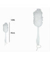 Spazzola Lavaschiena Esfoliante Bagno Doccia Spugna Manico Scrubber Bianco 79600