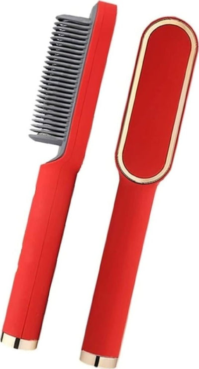 Spazzola Lisciante Elettrica Pettine Termico Antiscottatura per Tutti i Capelli 34W