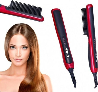 Spazzola-Lisciante-Pl388-Ionizzante-Tecnologia-Ptc-Hair-Comb-Fino-A-210°
