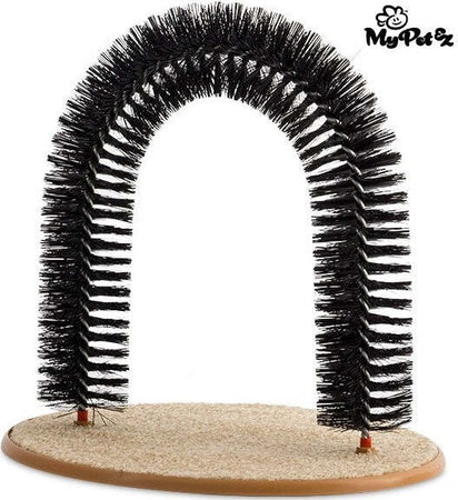 SPAZZOLA MASSAGGIATORE PER GATTI ARCO ARCHETTO PER GATTI CON BASE TIRAGRAFFI Prodotti per animali domestici/Gatti/Accessori per toilette/Spazzole Trade Shop italia - Napoli, Commerciovirtuoso.it