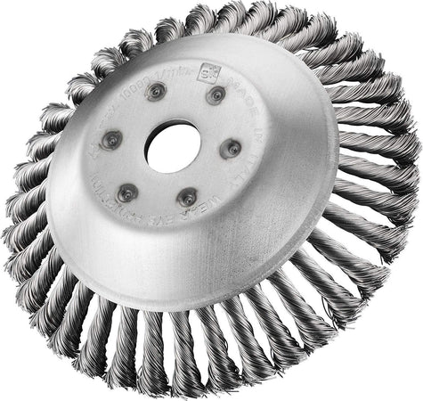 Spazzola per decespugliatore disco da diserbo in acciaio zincato, rimuovi erbacce, muschio e rovi Fai da te/Attrezzi elettrici da giardinaggio/Accessori per utensili elettrici/Accessori per decespugliatori La Zappa - Altamura, Commerciovirtuoso.it