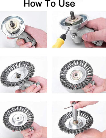 Spazzola per decespugliatore disco da diserbo in acciaio zincato, rimuovi erbacce, muschio e rovi Fai da te/Attrezzi elettrici da giardinaggio/Accessori per utensili elettrici/Accessori per decespugliatori La Zappa - Altamura, Commerciovirtuoso.it