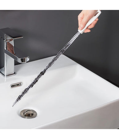 Spazzola Per Scarico Lavandino Strumento Pulizia Flessibile Tubi Bagno Cucina 45cm