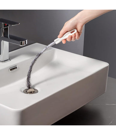 Spazzola Per Scarico Lavandino Strumento Pulizia Flessibile Tubi Bagno Cucina 45cm