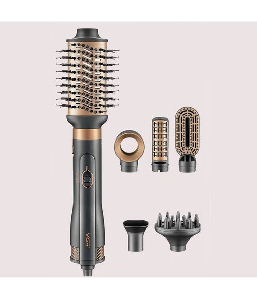 Spazzola Piastra Asciugacapelli Ad Aria Calda 6in1 V-491 Styler Multifunzionale