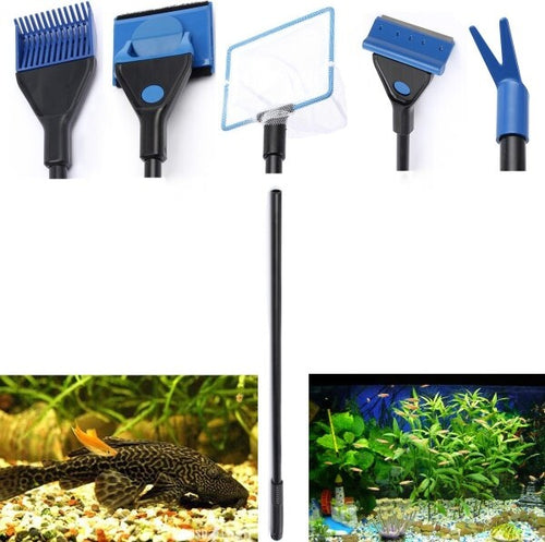 Spazzola-Raschietto-Con-Spugna-Per-Pulizia-Acquario-Rete-Forchetta-Ghiaia