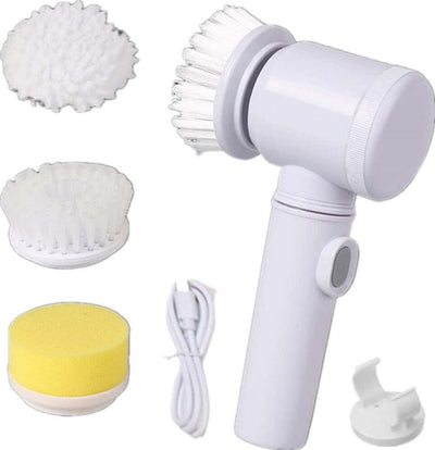 Spazzola Rotante Elettrica Per Pulizia Multifunzione Con 3 Testine Bagno Cucina Bellezza/Cura dei capelli/Strumenti per lo styling/Modellatori ad aria calda Trade Shop italia - Napoli, Commerciovirtuoso.it