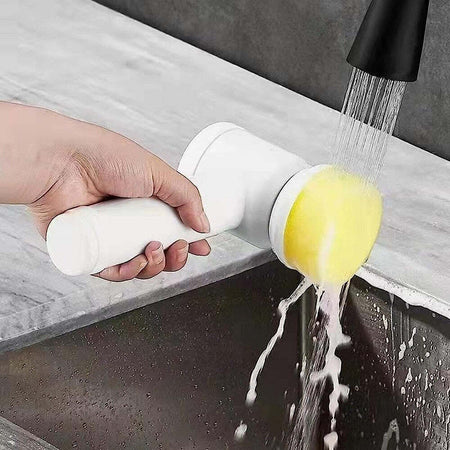 Spazzola Rotante Elettrica Per Pulizia Multifunzione Con 3 Testine Bagno Cucina Bellezza/Cura dei capelli/Strumenti per lo styling/Modellatori ad aria calda Trade Shop italia - Napoli, Commerciovirtuoso.it