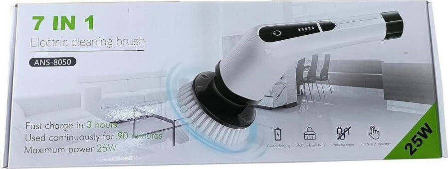 Spazzola-Rotante-Pulizia-Elettrica-A-Batteria-7-Teste-Per-Bagno-Cucina-Piastrelle