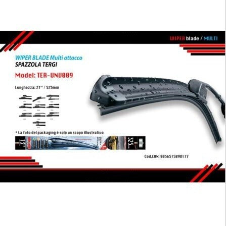 Spazzola Tergicristallo Auto Universale Multiattacco 21?/525mm Ter-unv009 Maxtech Auto e Moto/Parti per auto/Tergicristalli e parti/Spazzole di ricambio Trade Shop italia - Napoli, Commerciovirtuoso.it