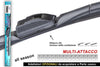Spazzola-Tergicristallo-Ibrida-CARALL-T191-Hybrid-24-Pollici-600mm-Universale-Con-16-Attacchi-Opzionale