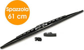 Spazzola Tergicristallo Standard Singola Per Auto In Metallo E Gomma 61 Cm Auto e Moto/Parti per auto/Tergicristalli e parti/Spazzole di ricambio Trade Shop italia - Napoli, Commerciovirtuoso.it