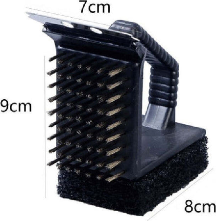 Spazzola Triplo Uso Per Pulizia Griglie Barecue Bbq 3in1 Setole Acciaio Cs2669 Articoli da Giardino > Barbecue > Prodotti Da Esterno Trade Shop italia - Napoli, Commerciovirtuoso.it