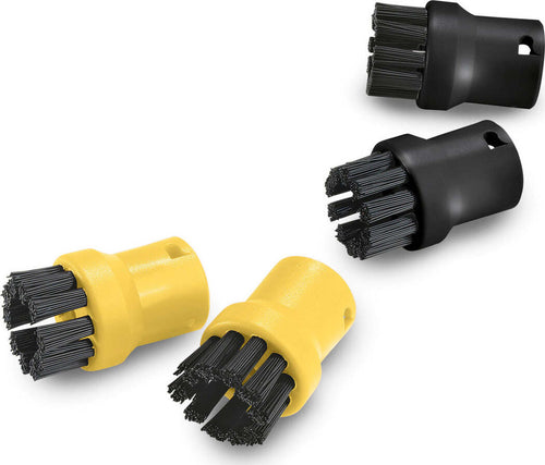 Spazzolini-Tondi-Neri-e-Gialli-con-Setola-per-SC1,-SC2,-SC3,-SC4,-SC5-Karcher