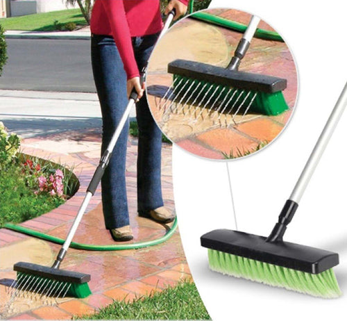 SPAZZOLONE 2 IN 1 SCOPA TELESCOPICA CON GETTO ACQUA PER PULIZIA CASA O ESTERNO  Trade Shop italia - Napoli, Commerciovirtuoso.it