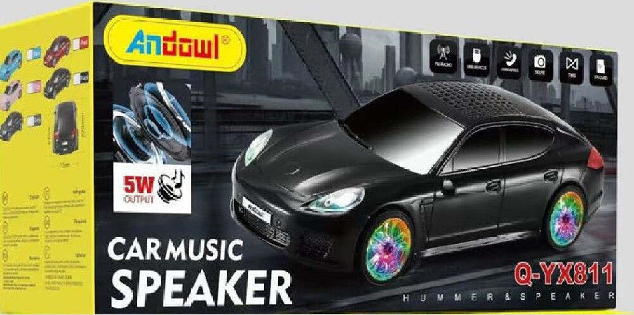 Speaker Altoparlante Musicale Wireless Forma D'auto 5w Usb/tf Mp3 Radio Q-yx811 Elettronica/Audio e video portatile/Radio portatili Boombox Trade Shop italia - Napoli, Commerciovirtuoso.it