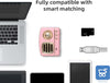 Speaker Bluetooth portatile Vintage HM11 Super Bass USB Aux MicroSD Batteria 400Mah  - ROSA