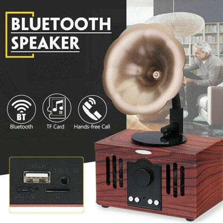 Speaker-Cassa-Bluetooth-As80-Grammofono-Vintage-Style-Aux-Microsd