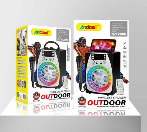 Speaker Portatile Karaoke Altoparlante Bluetooth Wireless Microfono Led Q-yx606 Elettronica/Audio e video portatile/Accessori/Casse portatili e Docking Station con altoparlanti/Casse portatili Bluetooth Trade Shop italia - Napoli, Commerciovirtuoso.it