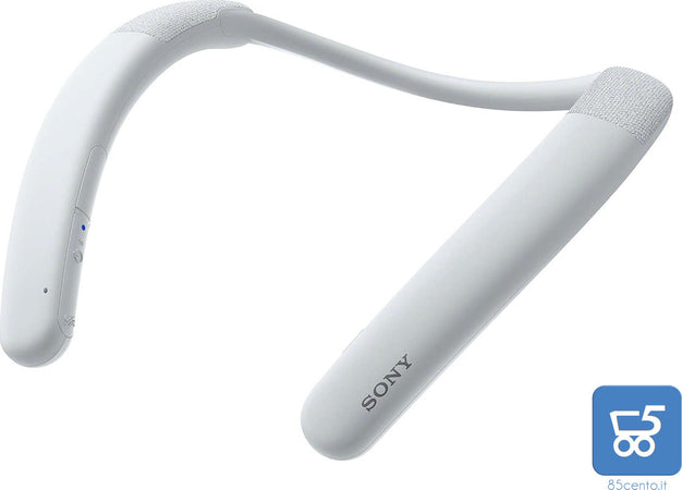 Speaker Wireless ad Archetto per la Nuca Sony SRS NB10 Microfono Integrato Leggero Confortevole Bianco