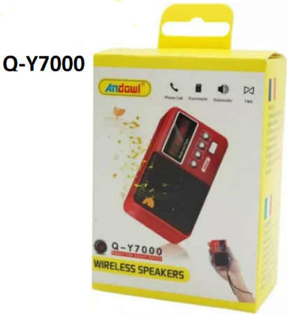 Speaker Wireless Bluetooth Ricaricabile Altoparlante Radio Fm Portatile Q-y7000 Elettronica/Audio e video portatile/Accessori/Casse portatili e Docking Station con altoparlanti/Casse portatili Bluetooth Trade Shop italia - Napoli, Commerciovirtuoso.it
