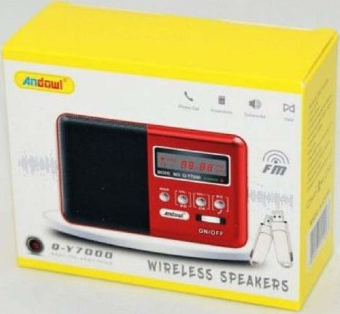 Speaker Wireless Bluetooth Ricaricabile Altoparlante Radio Fm Portatile Q-y7000 Elettronica/Audio e video portatile/Accessori/Casse portatili e Docking Station con altoparlanti/Casse portatili Bluetooth Trade Shop italia - Napoli, Commerciovirtuoso.it