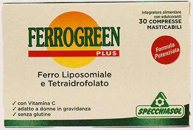 Specchiasol - Ferrogreen Plus 30 Compresse Integratore Alimentare Per Stanchezza E Affaticamento
