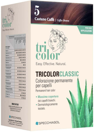 Specchiasol Tricolor Classic N 5 Castano Caffè Colorazione Permanente Capelli
