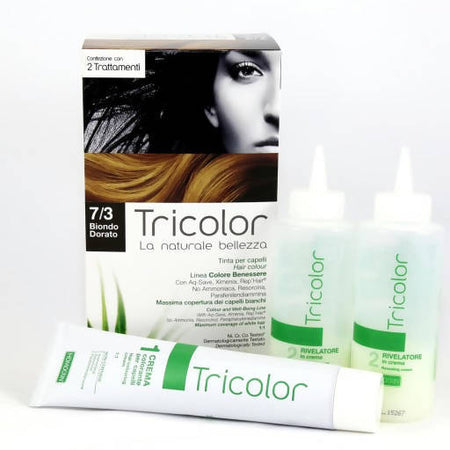 Specchiasol Tricolor Tinta Per Capelli Senza Ammoniaca 100% Copertura Capelli Bianchi