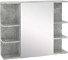 Specchiera-Bagno-a-Parete-con-Anta-e-Mensole-Laterali-in-Legno,-80x19.8x64cm-WD5834-376ED5
