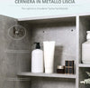 Specchiera-Bagno-a-Parete-con-Anta-e-Mensole-Laterali-in-Legno,-80x19.8x64cm-WD5834-376ED5