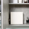 Specchiera-Bagno-a-Parete-con-Anta-e-Mensole-Laterali-in-Legno,-80x19.8x64cm-WD5834-376ED5