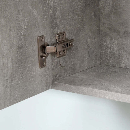 Specchiera-Bagno-a-Parete-con-Anta-e-Mensole-Laterali-in-Legno,-80x19.8x64cm-WD5834-376ED5