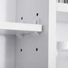 Specchiera-Bagno-con-Mensole-Aperte-e-Armadietto-con-Anta-Specchiata,-Mobiletto-Bagno-Salvaspazio-Bianco,-100x15x70cm-GT6834-419GT6