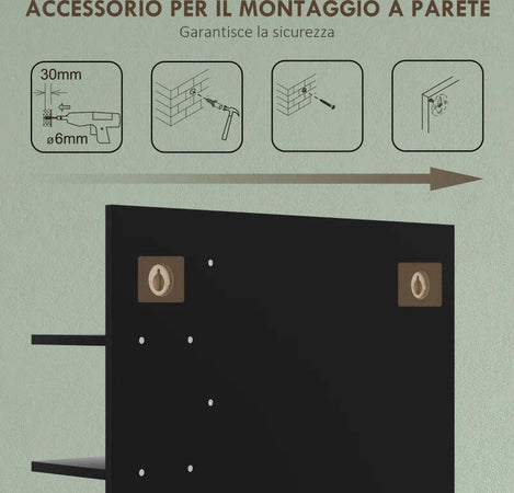 Specchiera-Bagno-Moderna-da-Parete-a-4-Ripiani-in-Legno,-45x15x58.5cm,-Nero-KL6834-673V00BKKL6