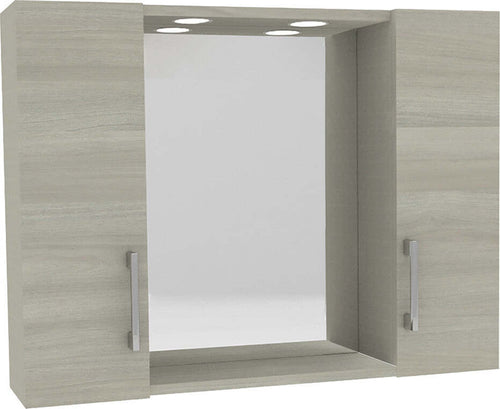 SPECCHIERA-DA-BAGNO-PENSILE-DOPPIO-'DIA'-cm-77-x-16-x-h.57---rovere-grigio-Savinidue