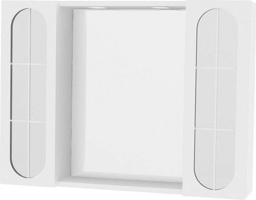 SPECCHIERA-DA-BAGNO-PENSILE-DOPPIO-'OLTEA'-art.-940-led---laccata-bianca-Savinidue