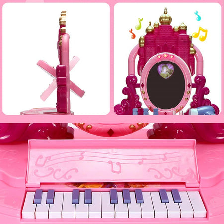 SPECCHIERA MAKE UP PER BAMBINA CON LUCI SUONI TASTIERA PIANOLA E SGABELLO 2IN1 Giochi e giocattoli/Giochi d'imitazione e accessori di travestimento/Accessori per travestimento/Trucchi Trade Shop italia - Napoli, Commerciovirtuoso.it