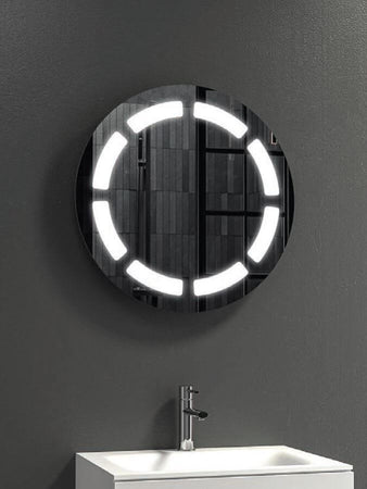 Specchiera Rotonda Per Bagno Con Luce Led E Armadio Contenitore Casa e cucina/Bagno/Mobili da bagno/Specchi da bagno/Specchi da parete Shopbagno.it - Roma, Commerciovirtuoso.it