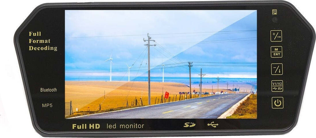 SPECCHIETTO RETROVISORE MONITOR 7'' BLUETOOTH USB SD TFT MP5 CAMERA AUTO Elettronica/Elettronica per veicoli/Elettronica per auto/Telecamera posteriore Trade Shop italia - Napoli, Commerciovirtuoso.it