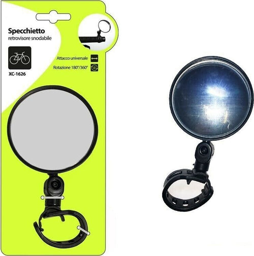 Specchietto Retrovisore Snodabile Rotazione 180?/360? Per Bici Bicicletta Xc1626 Sport e Tempo Libero > Ciclismo > Ricambi per Bici > Sport Trade Shop italia - Napoli, Commerciovirtuoso.it
