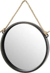 Specchio-35-Cm-Con-Corda-Specchiera-Parete-Appeso-Muro-Tondo-Moderno-Nero-777059