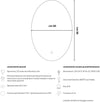 Specchio-5-mm-Ovale-Retroilluminato-Led-Interruttore-Touch-PVC-e-MDF