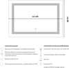 Specchio-5-mm-Rettangolare-Squadrato-Cornice-Led-Interruttore-Touch-MDF