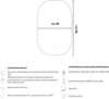 Specchio-5-mm-Rettangolare-Stondato-Retroilluminato-Interruttore-Touch