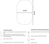 Specchio-5-mm-Rettangolare-Stondato-Retroilluminato-Interruttore-Touch