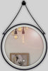 Specchio-5-mm-Tondo-Alluminio-Nero-Retroilluminato-Interruttore-Touch