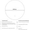 Specchio-5-mm-Tondo-Retroilluminato-Led-Interruttore-Touch-PVC-e-MDF