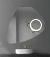 Specchio-5-mm-Triangolare-Smussato-Led-Interruttore-Touch-Alluminio-MDF